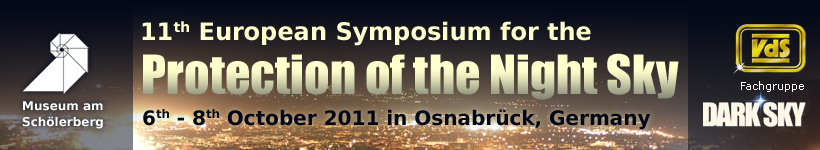 11th European Symposium for the Protection of the Night Sky - 6th-8th October 2011 in Osnabrück, Germany